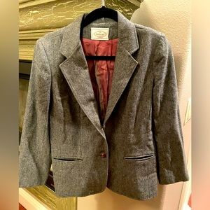 Gray wool blazer